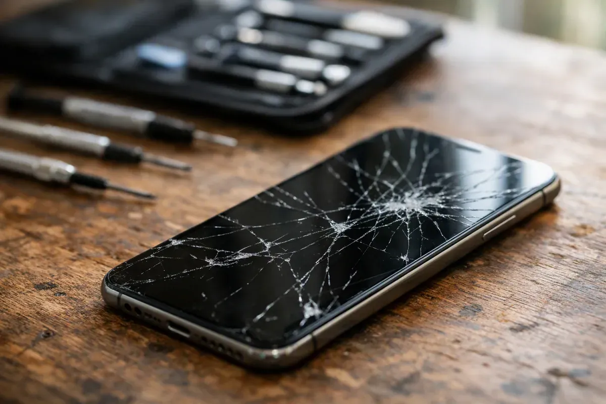 Téléphone à l'écran brisé : ce qu'il advient de vos données
